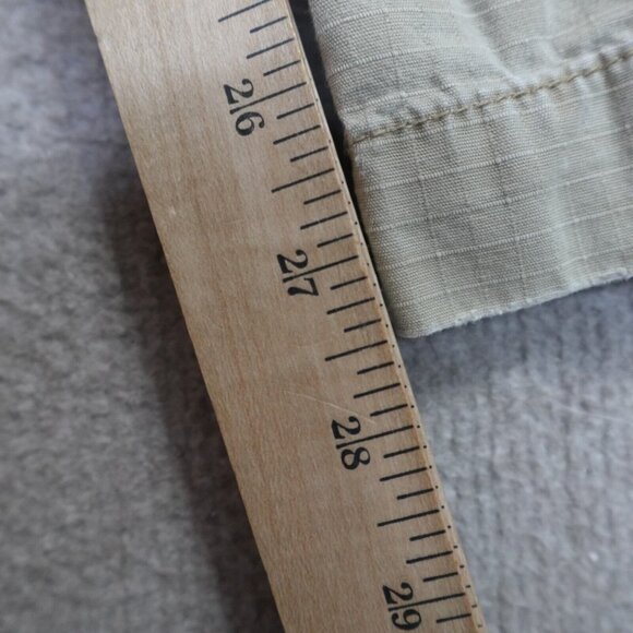 Polo Jeans Ralph Lauren Pants 30 Beige Cargo Ripstop Side Adjusters Y2K - Picture 3 of 12